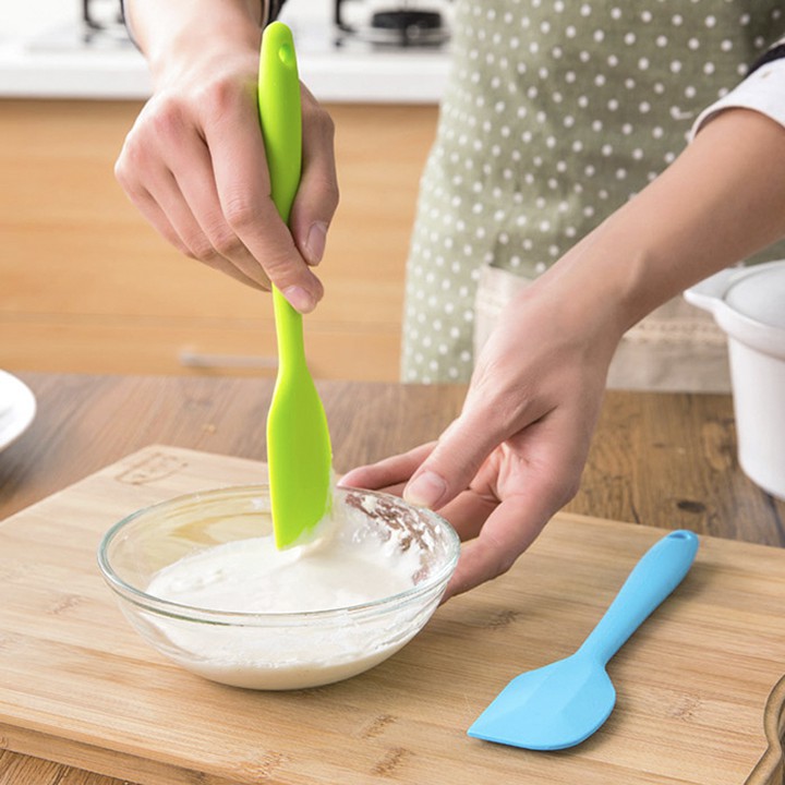 Cây Vét Bột,Trộn Bột,Đánh Bột-Spatula Silicon Đúc 21cm