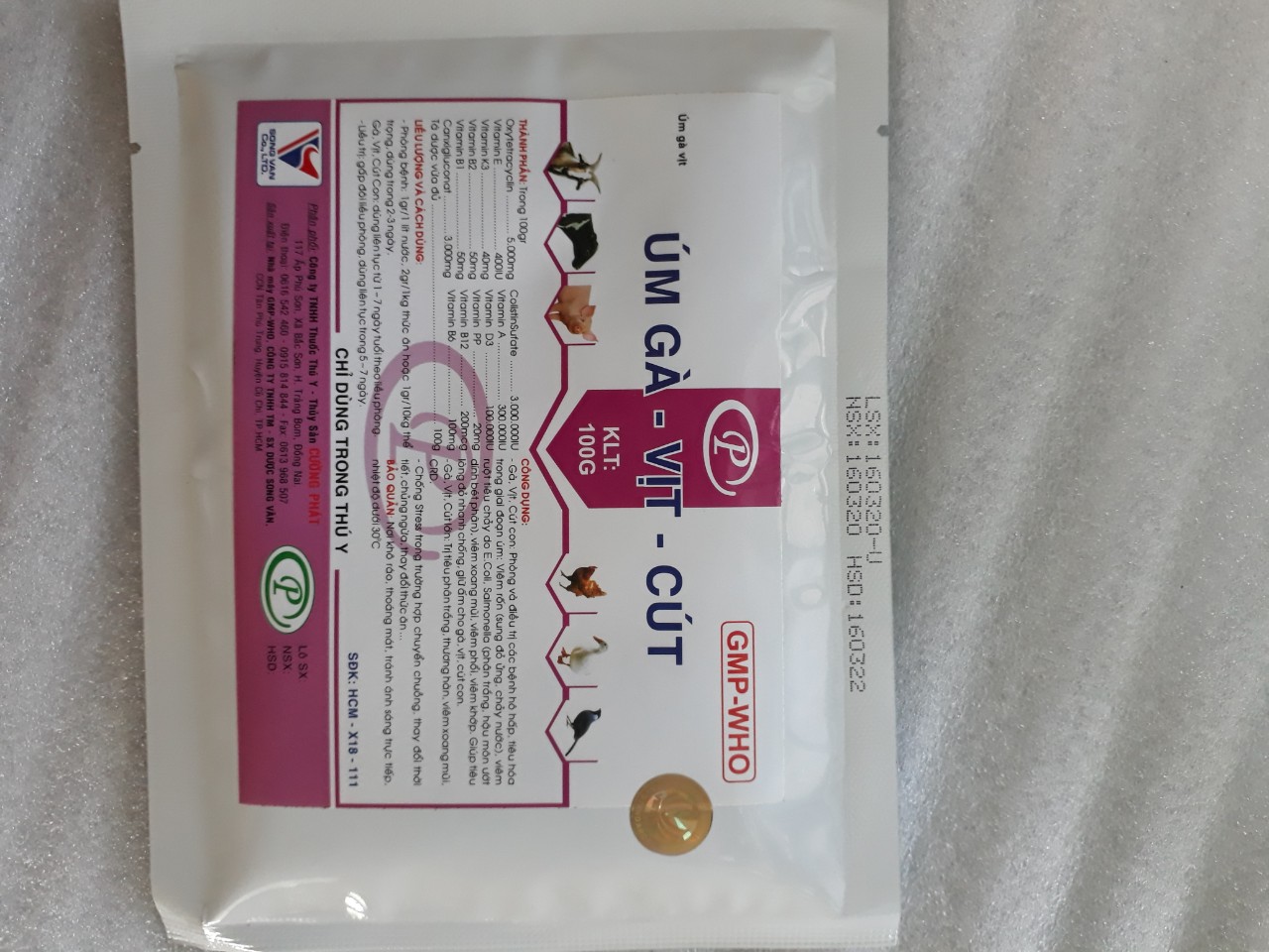 Úm gà vịt cút 100g