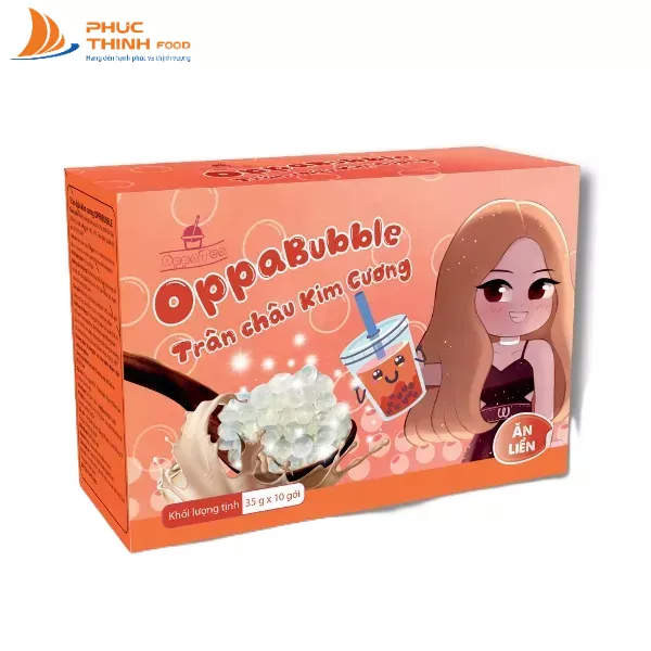 Pearl Diamond Oppa bubble box 350g instant topping brittle toughness material milk tea pre-mixed