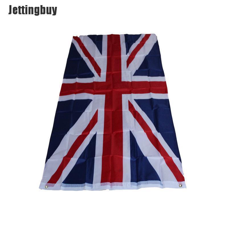 Jettingbuy 90*150cm British Flag Uk United Kingdom Banner Britain Union Jack Pennant