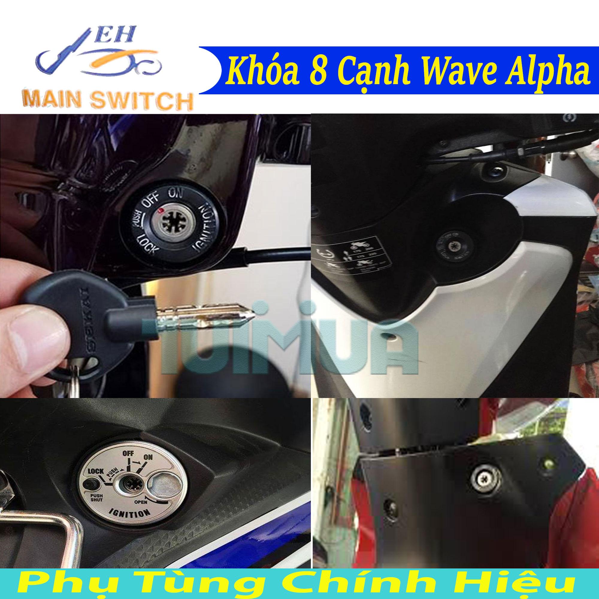 [HCM]Khóa Chống Trộm 8 Cạnh Xe Honda Wave Alpha