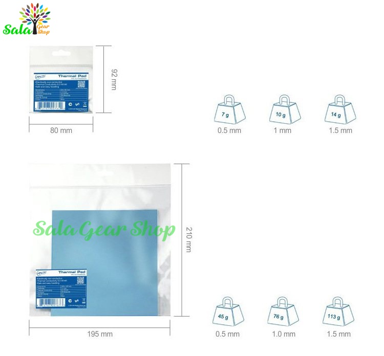 Pad tản nhiệt Arctic Thermal Pad 0.5 1  1.5mm