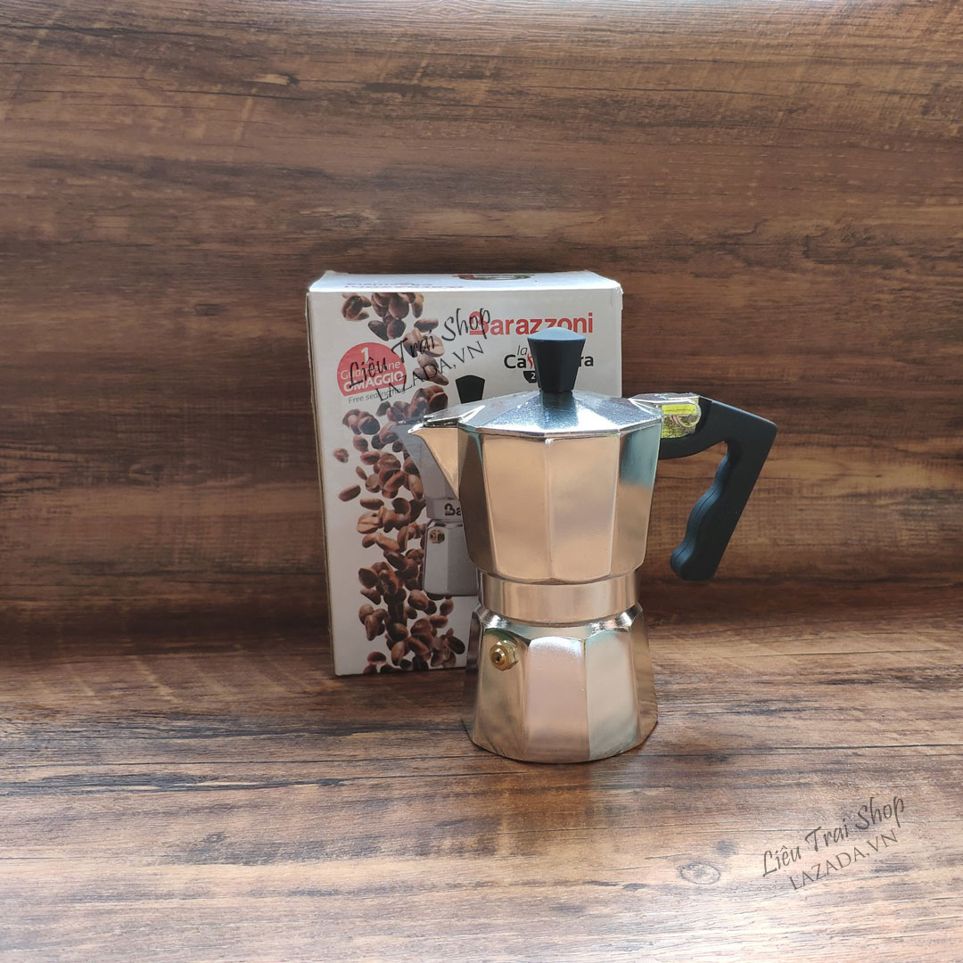 Ấm moka pot pha cà phê cafe espresso phong cách Ý  2 cup 80ml