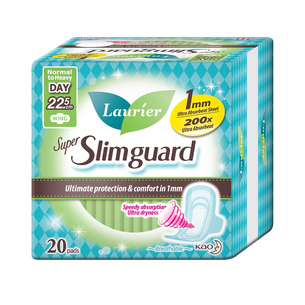 Băng Vệ Sinh Laurier Siêu Mỏng Bảo Vệ 22Cm 20 Miếng