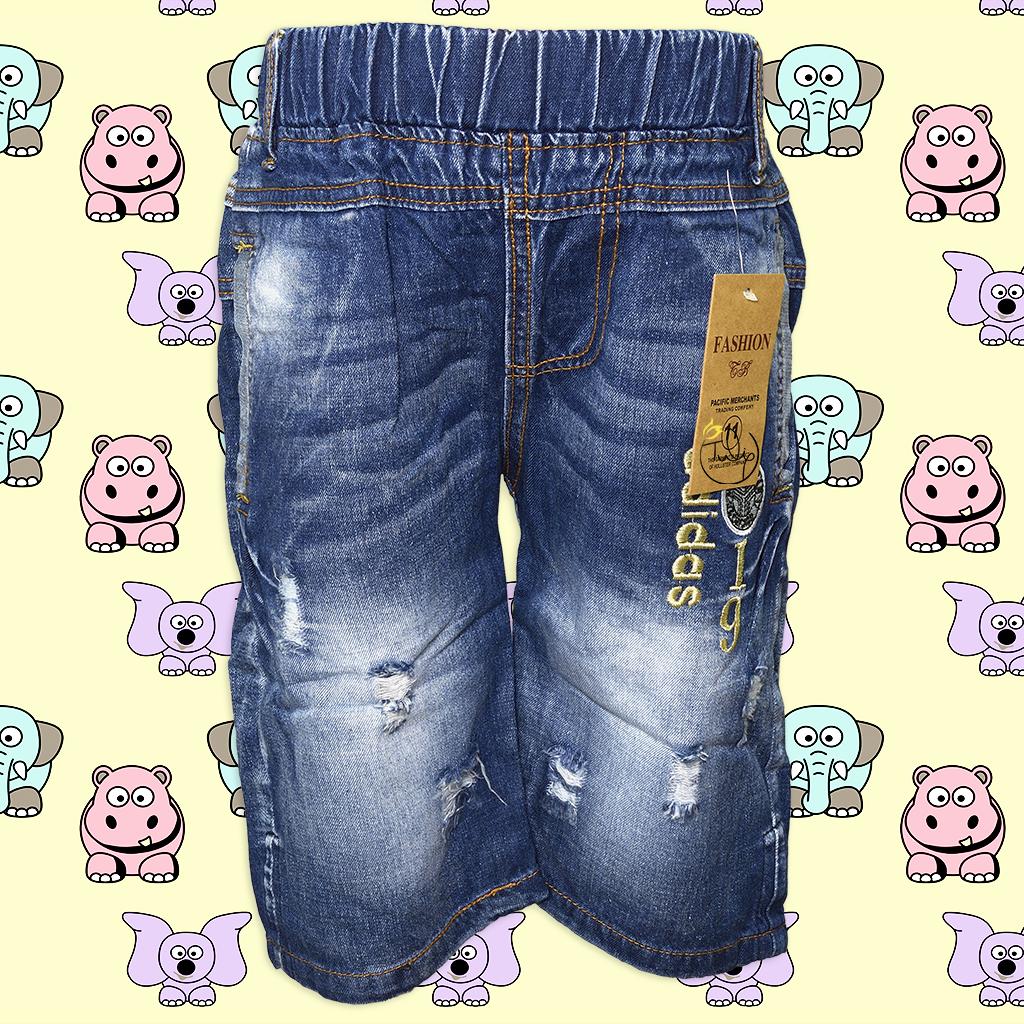 Quần short jean lửng cho bé trai size đại