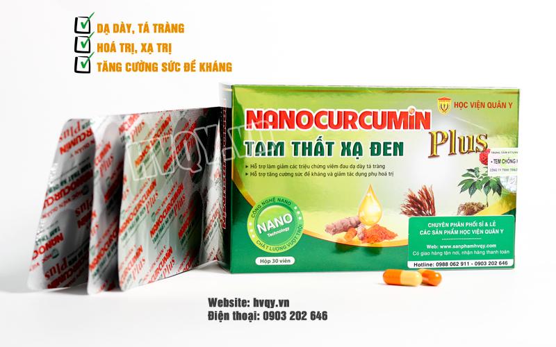 Bộ 2 hộp Nano Curcumin Tam Thất Xạ Đen Plus
