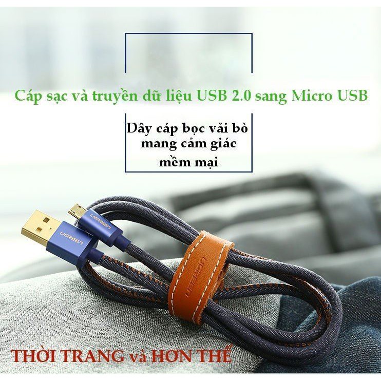 Cáp Micro USB / USB 2.0 chính hãng Ugreen US246