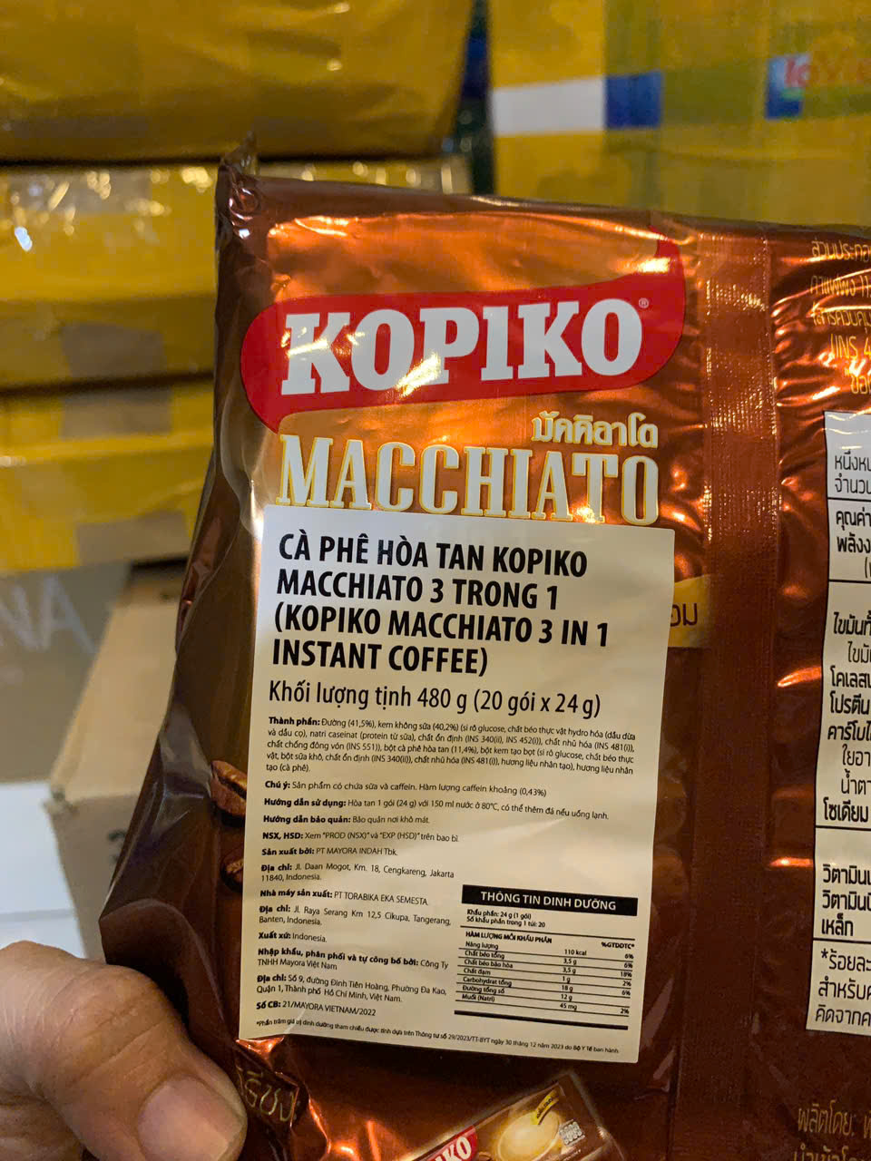 Cà phê kopiko Thái Lan 24g x 20 gói