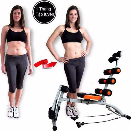Máy tập cơ bụng New Six Pack Care có đạp chân