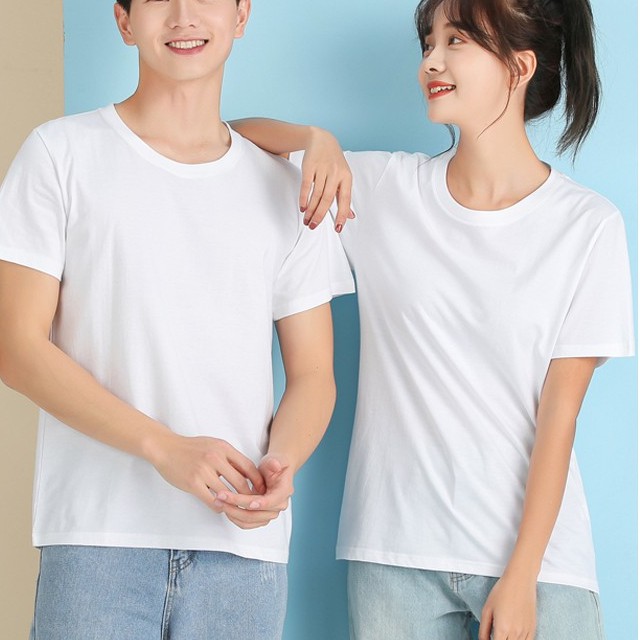 [HOÀN TIỀN ĐẾN 15%]Combo 2 áo thun Đen Trắng Vải Dày Nam Nữ