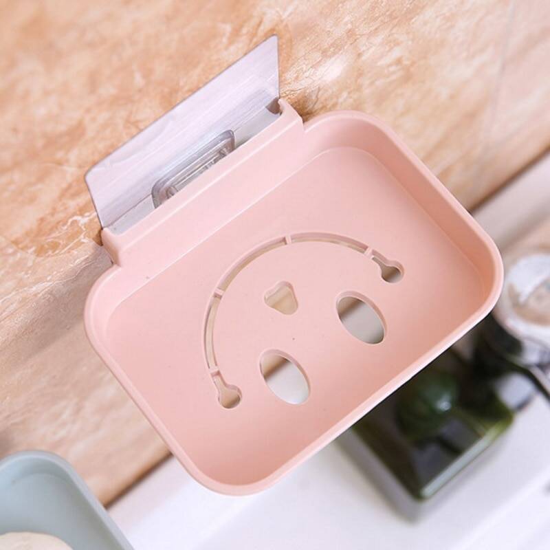 Khay Để Xà Phòng Dán Tường Hình Mặt Cười.