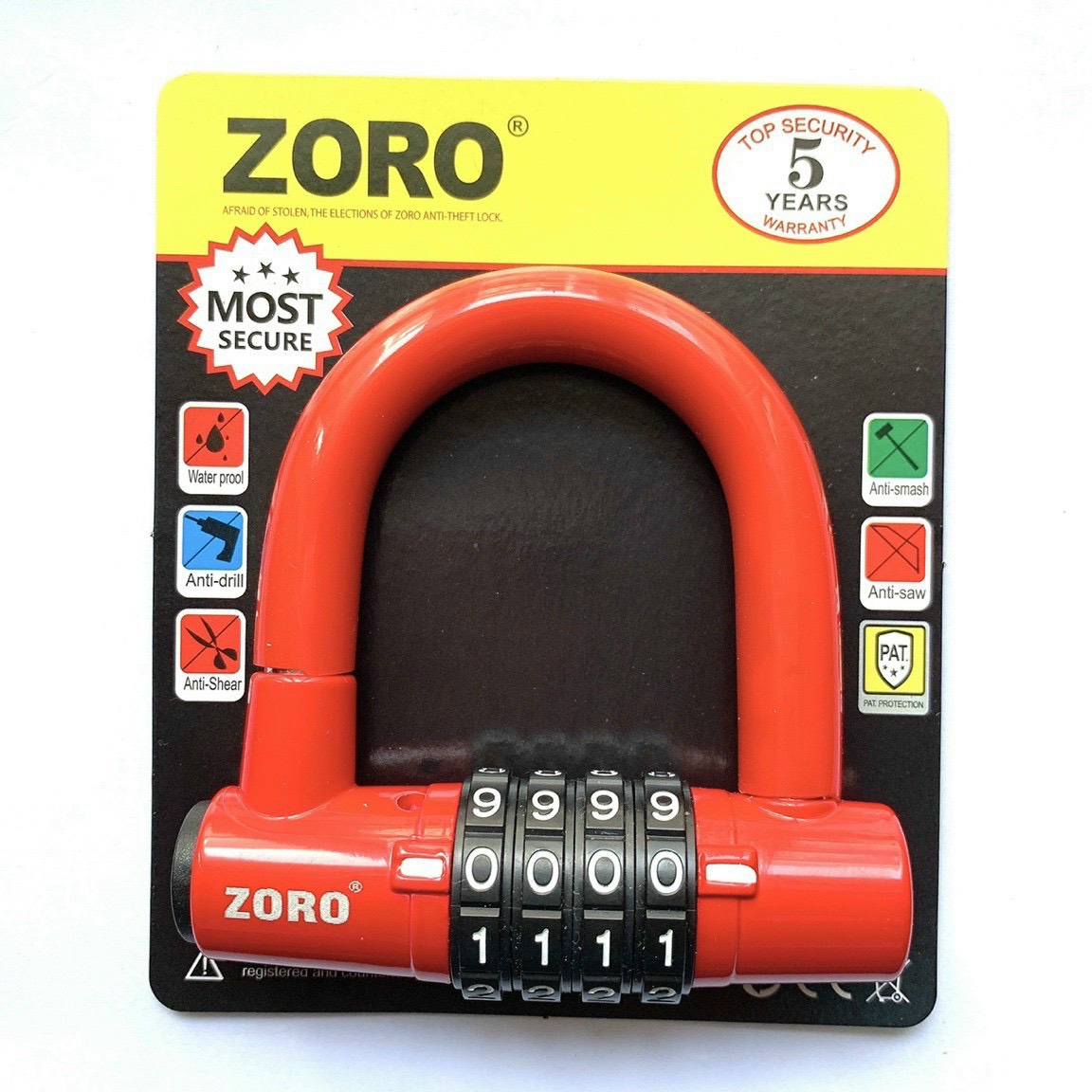 Ổ khóa số 4 số chữ U