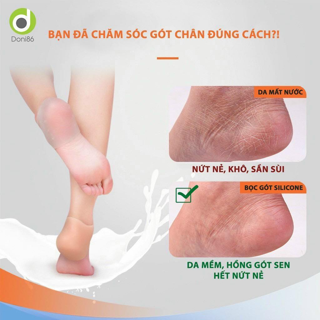 1 đôi bọc silicon bảo vệ gót chân ( đút gót chân vào trong)