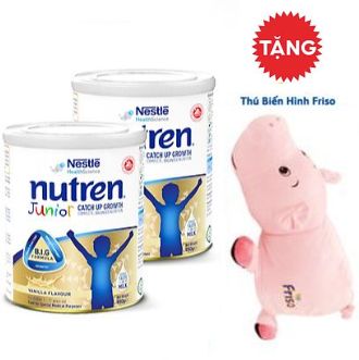 [Tặng 1 thú bông biến hình 2in1]Combo 2 lon sữa bột Nutren Junior 850g