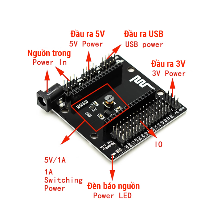 Board mở rộng ESP8266 Wifi Nodemcu Lua