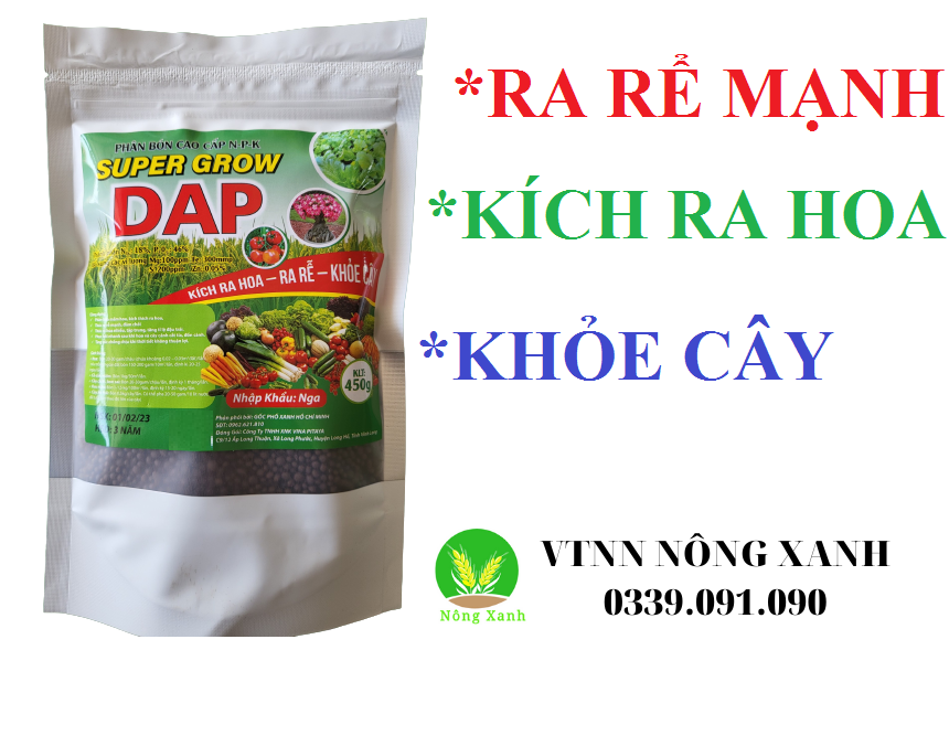Phân bón DAP LOẠI 1 (TÚI 450g) BỔ SUNG 2% HUMIC