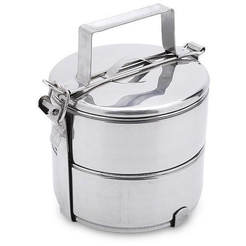 [HCM]HỘP ĐỰNG CƠM ( CÀ MÊN ) INOX 2 NGĂN SIZE 12x2