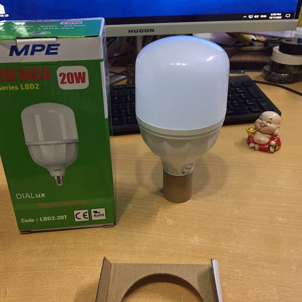 [HCM]BÓNG LED BUP 20W MPE , BÓNG ĐÈN LED MODEL LBD2-20W