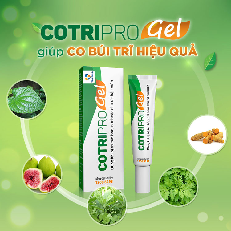 [hoả tốc] Gel bôi trĩ COTRIPRO 20 (type lớn)
