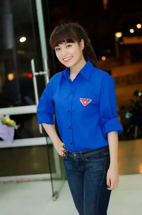 Áo đoàn thanh niên việt nam tay dài - áo đoàn sơ mi tay dài may sắc nét uy tín