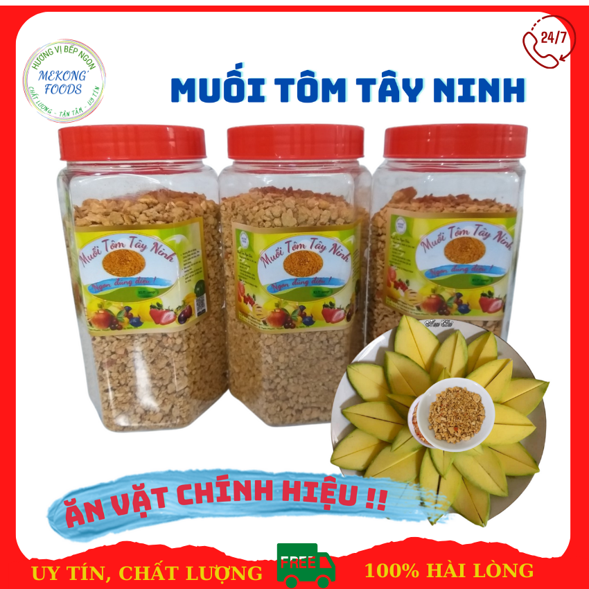Muối Tôm Tây Ninh hủ 500gr Siêu Ngon