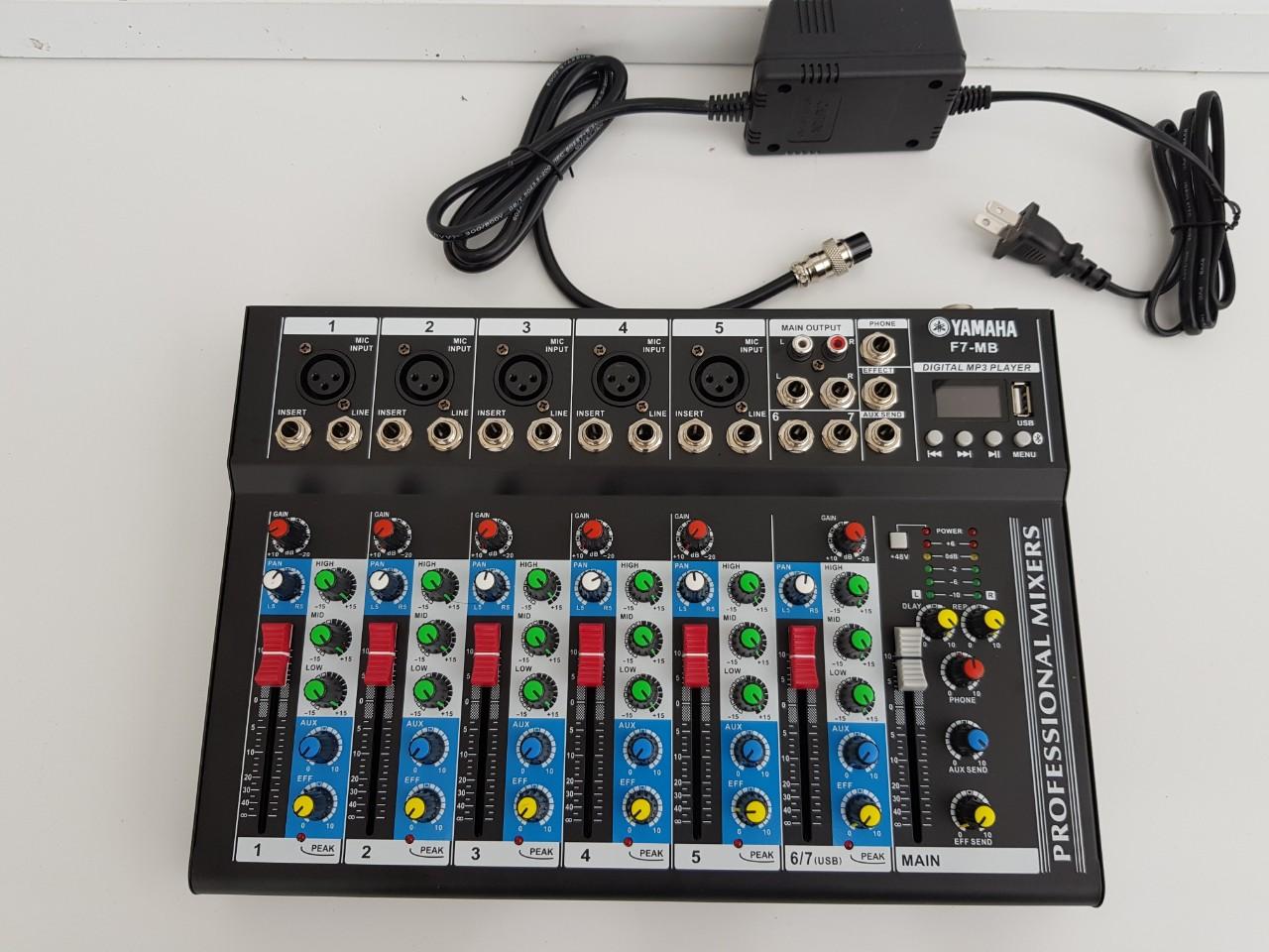 bàn trộn mixer yamaha f7 có bluetooth