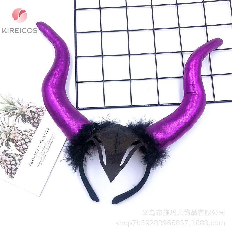 [HCM]Cài Tóc Halloween Sừng Maleficent Đủ Màu - kireicos