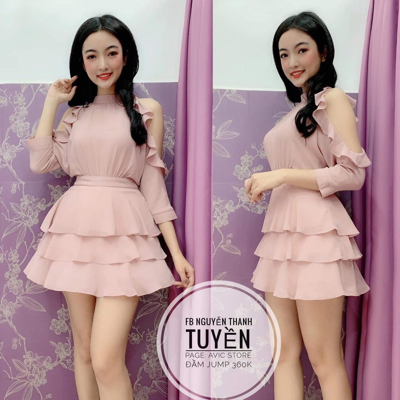 Đầm chéo lụa hở vai 40-55-QH