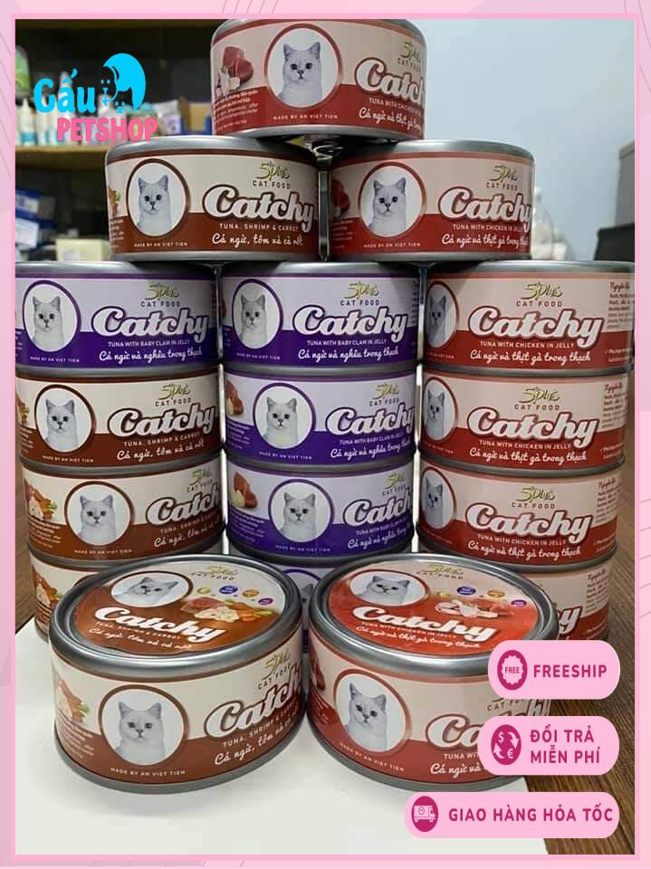 Pate mèo 5 Plus Catchy từ thịt cá ngừ 170g