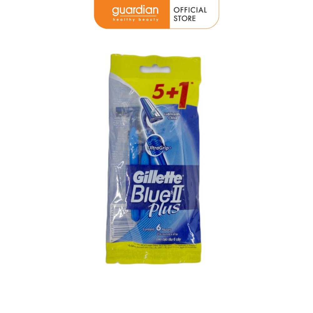 Dao cạo râu cán xanh Gillette Blue II Plus 5+1 cái gói