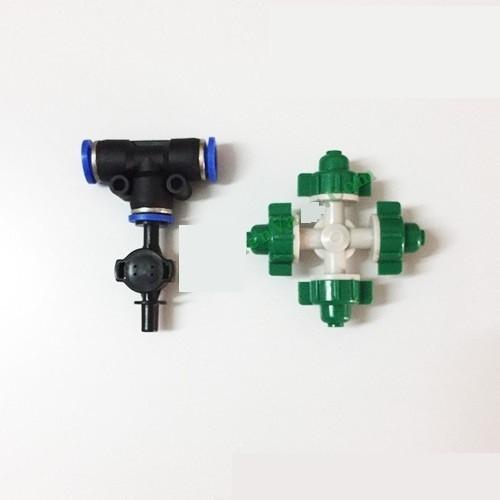 10 Béc phun sương 4 hướng gắn T 8mm