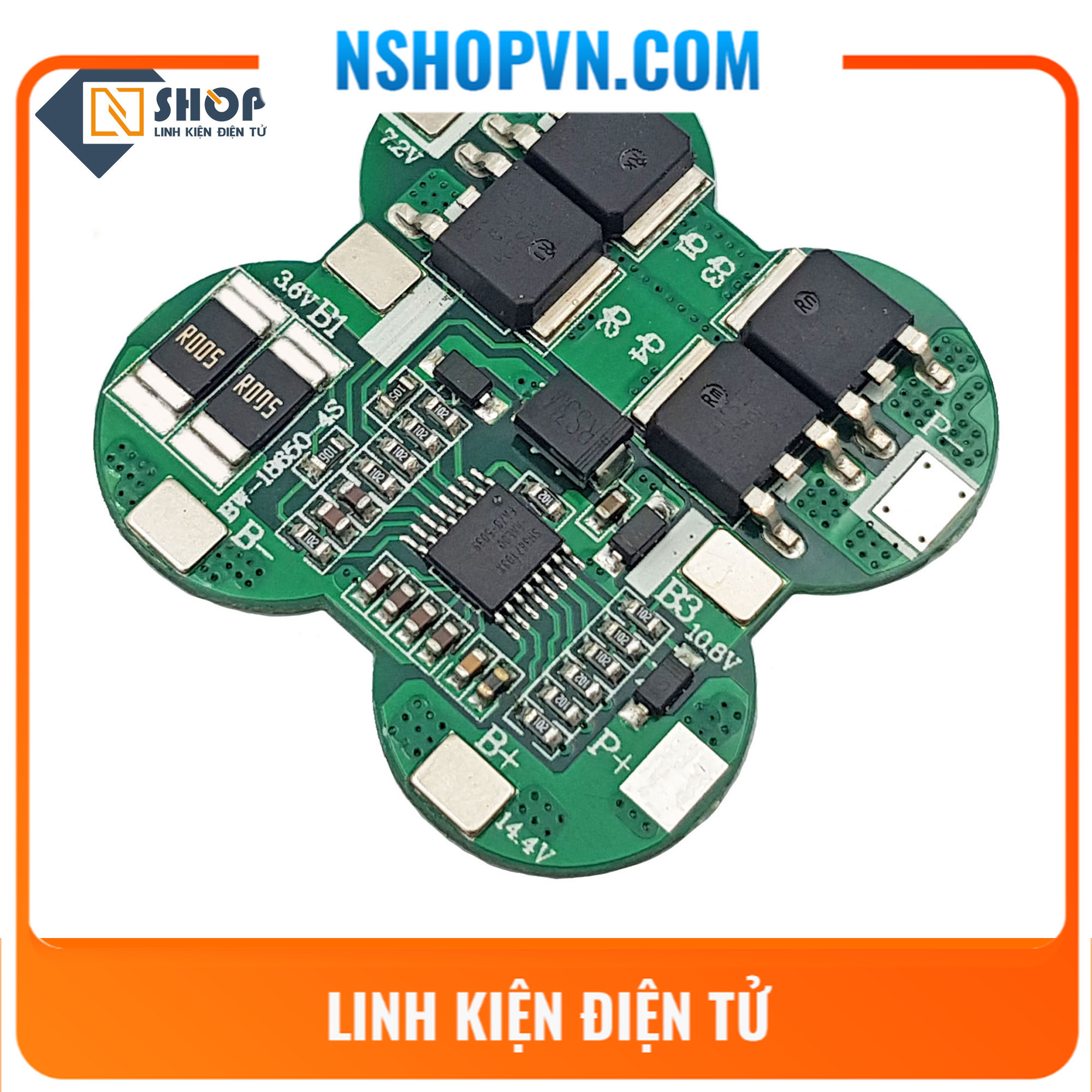 Mạch sạc xả và bảo vệ pin 4s hx-4s-d20, hx-4s-d22