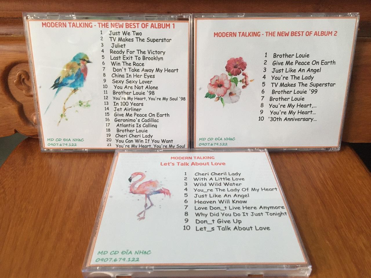 [MDCD] Bộ 3 Đĩa nhạc CD Quốc tế MODERN TALKING chọn lọc