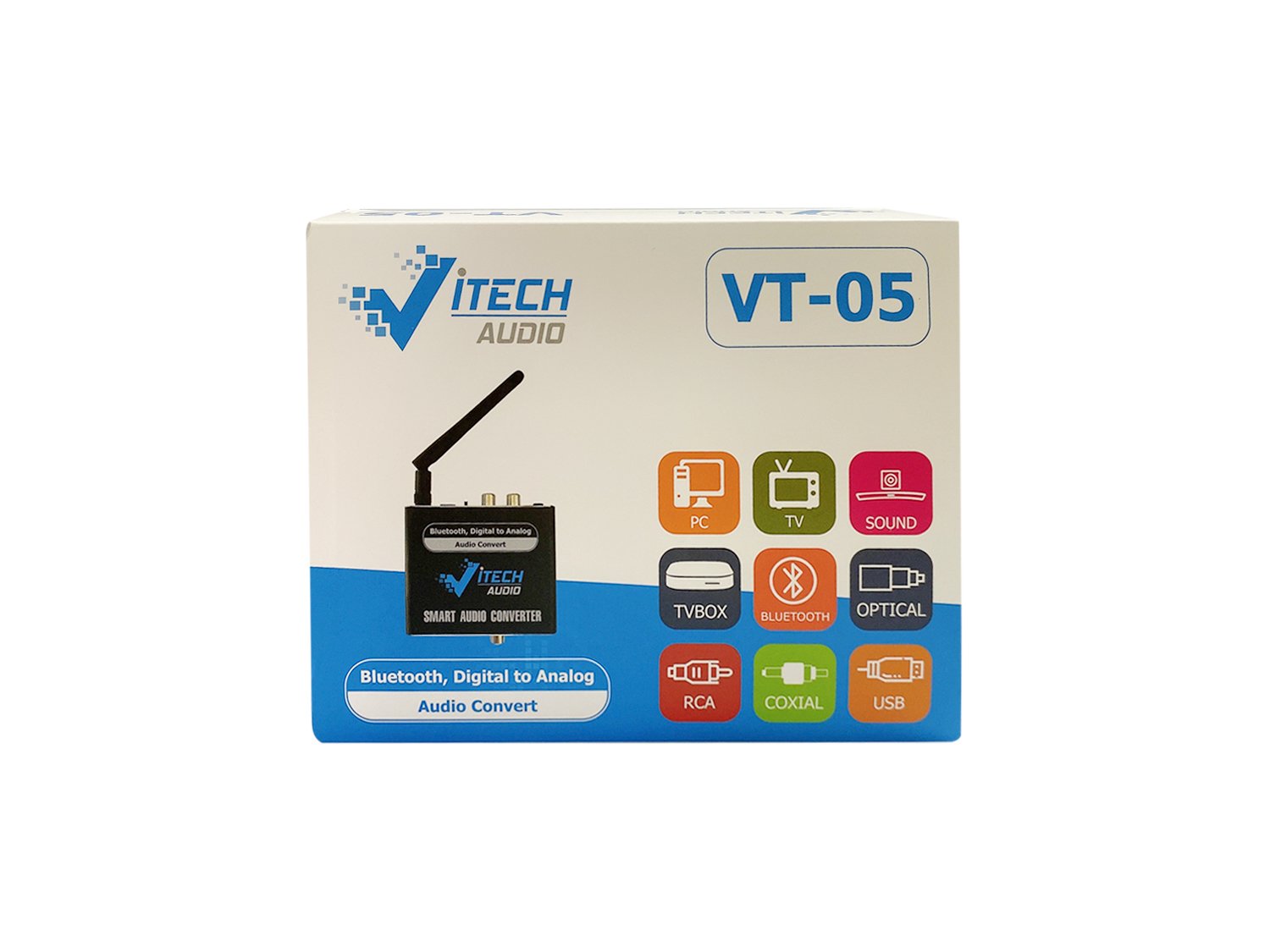 Bộ chuyển đổi âm thanh từ Optical sang Analog, có Bluetooth-VITECH VT05