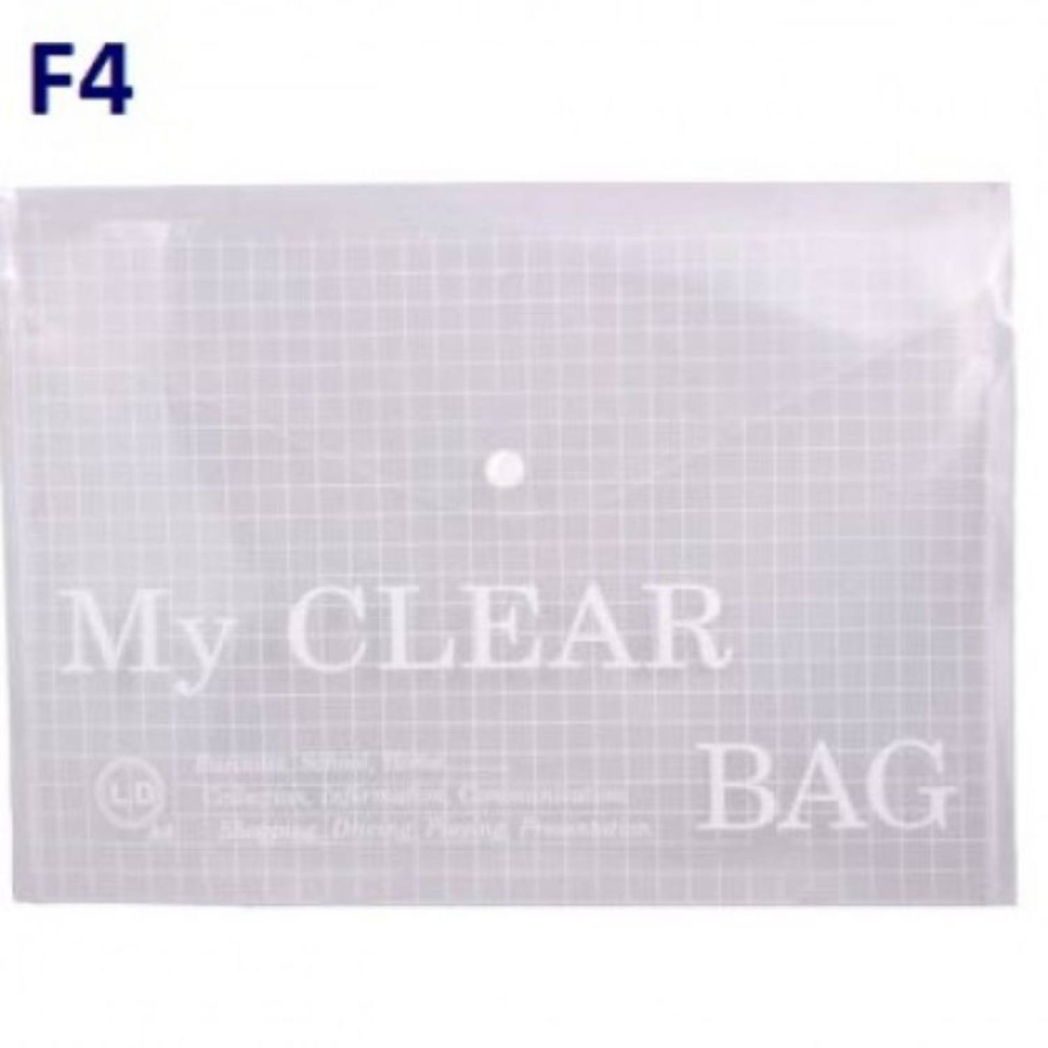 Bìa nút my clear a4 - trắng trong dày