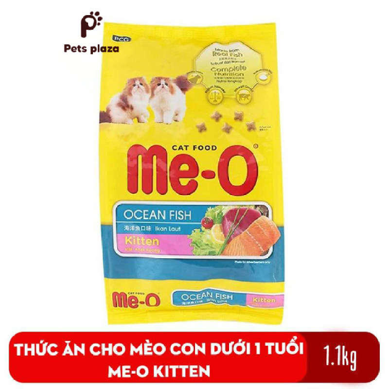 Thức Ăn Cho Mèo Con Me-O Ocean Fish 1,1 kg – Vị cá biển (Dành cho bé dưới 12 tháng tuổi) – Pets plaza