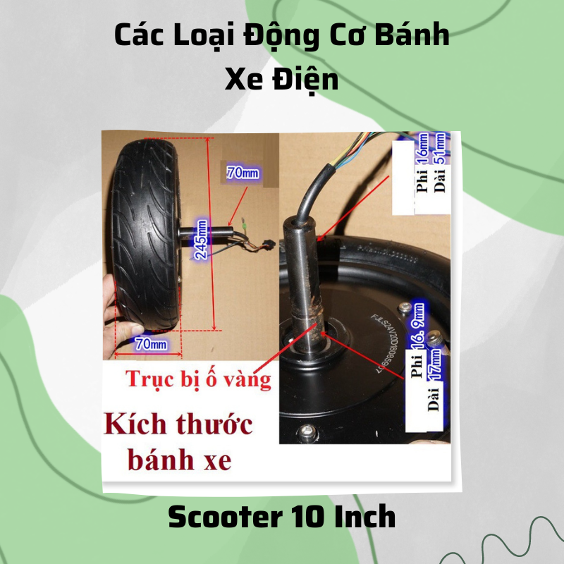Các Loại Động Cơ Bánh Xe Điện