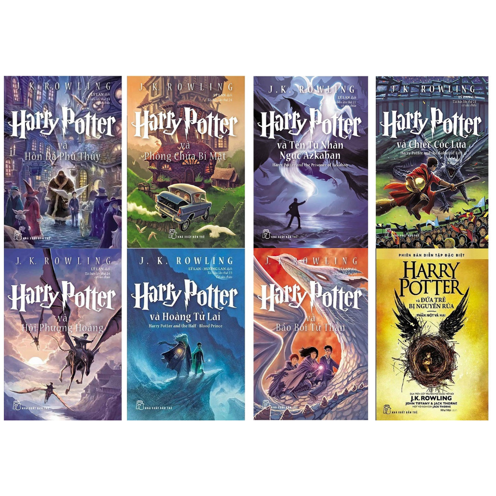 Truyện harry potter tập 1,2,3,4,5,6,7,8