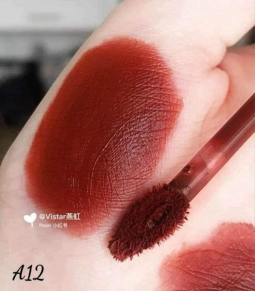 [CHÍNH HÃNG] SON KEM LỲ BLACK ROUGE A12 NÂU ĐỎ GẠCH