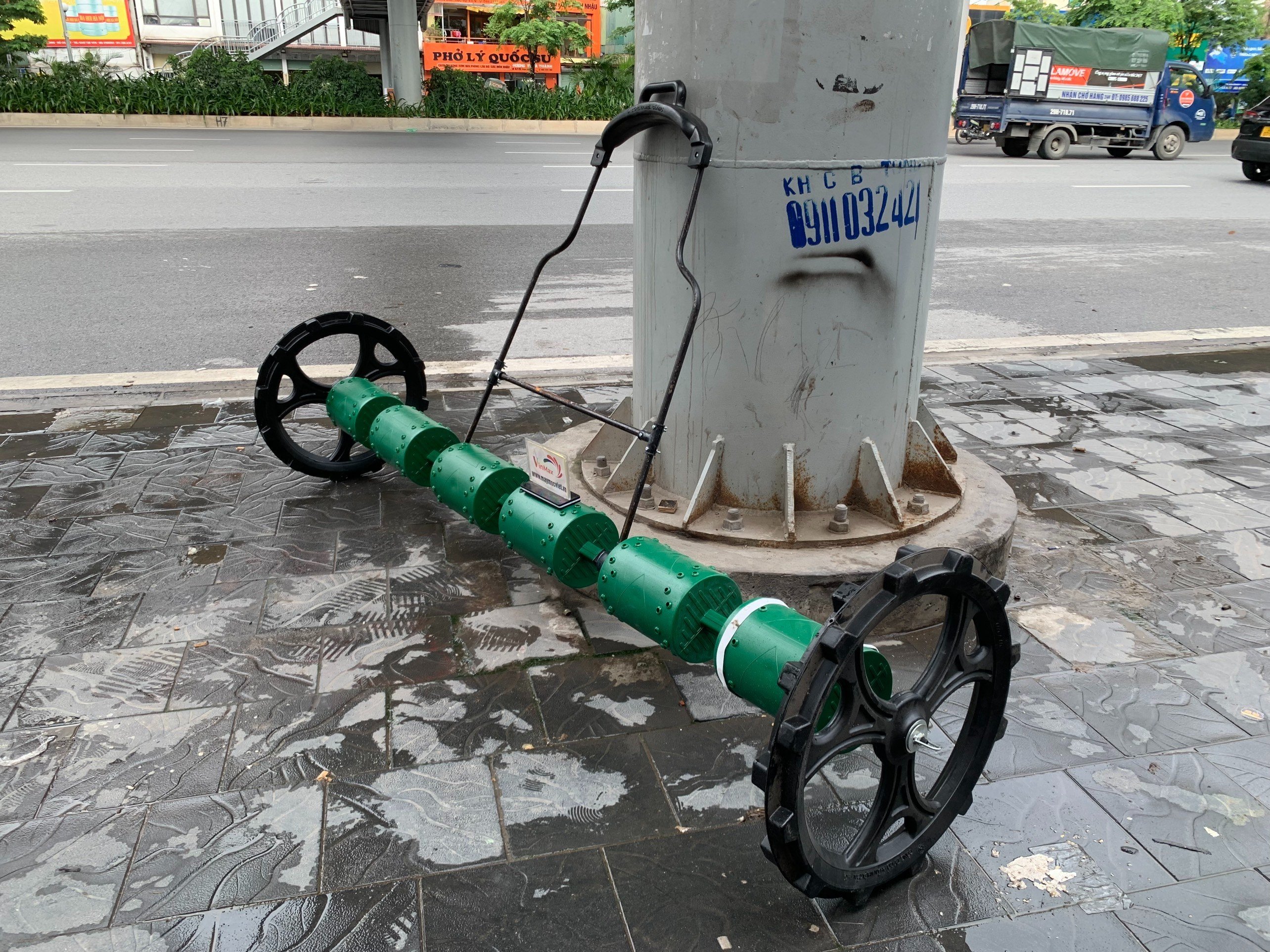 [HCM]Máy sạ lúa kéo tay 6 trống