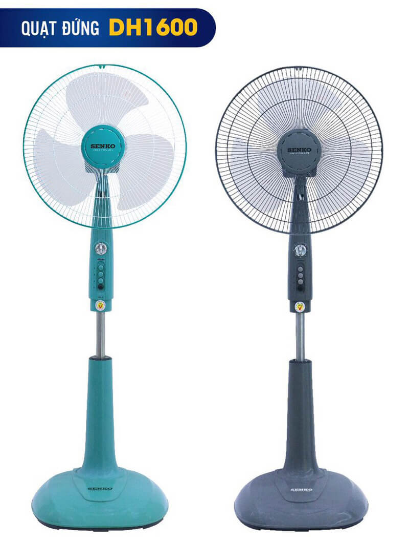 Quạt đứng Senko DH1600 có chức năng hẹn giờ, công suất 47W cực mát tiện lợi cho mọi gia đình - Hàng chính hãng