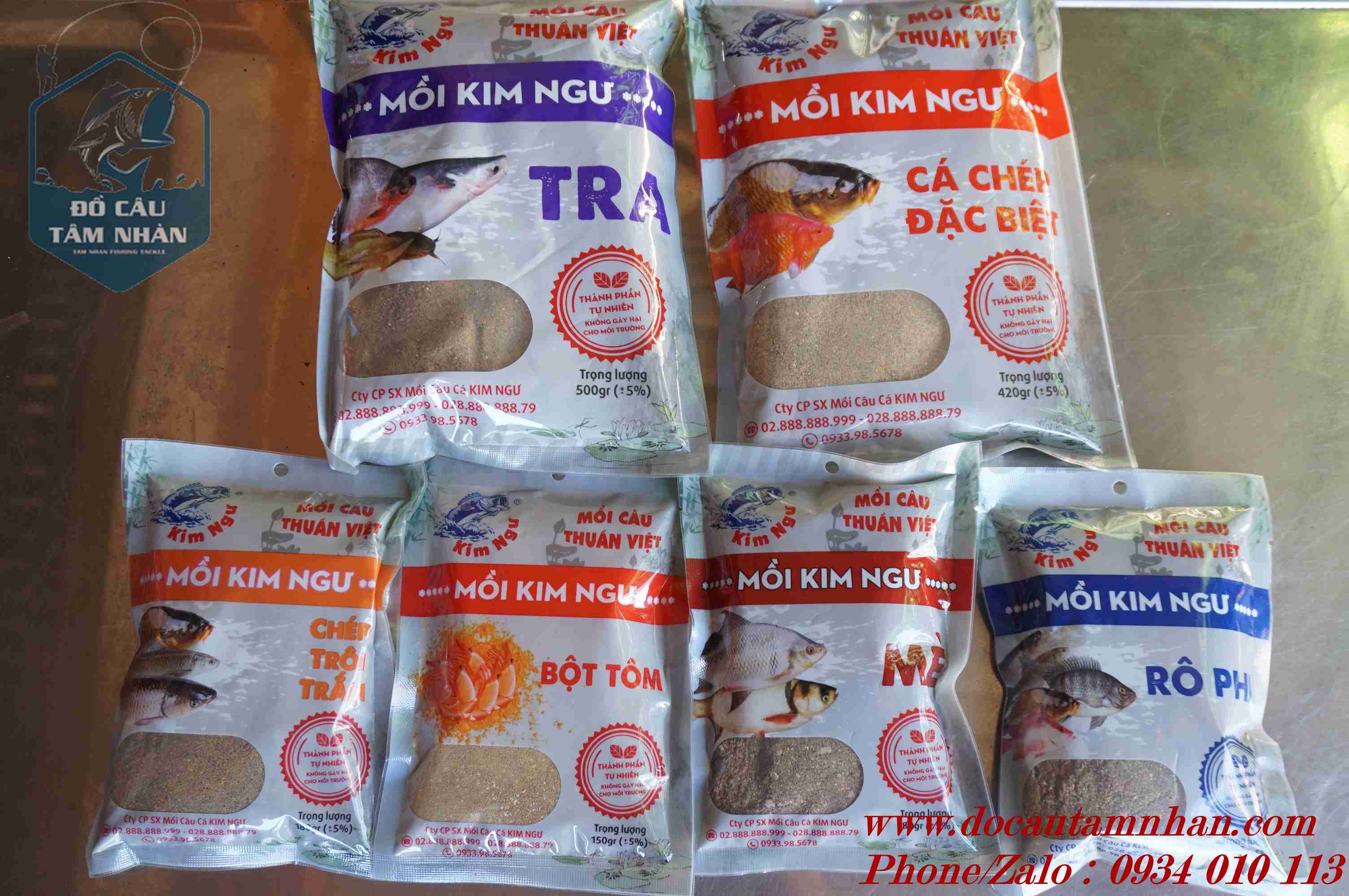 [Ảnh thật] [Chính hãng] Mồi câu cá Kim Ngư, Mồi câu Thuần Việt. (nhiều loại mồi khác nhau)