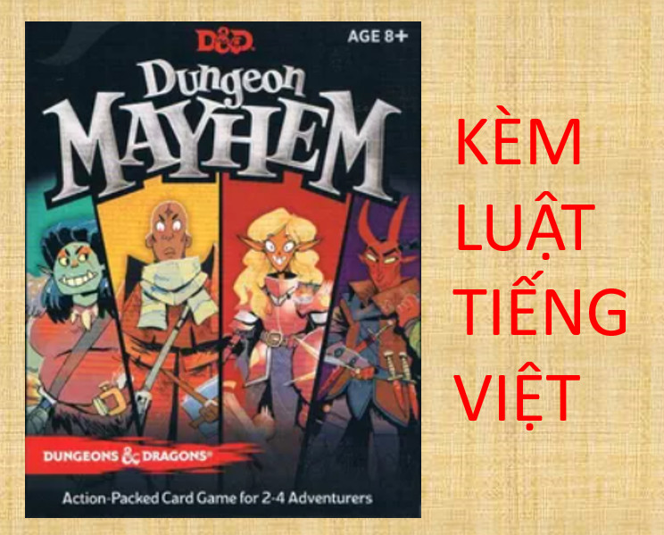 Board Game Dungeon Mayhem & Dragons/ mở rộng Battle for Baldur's Gate