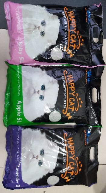Cát vệ sinh cho mèo Happy Cat bịch 5 Lít