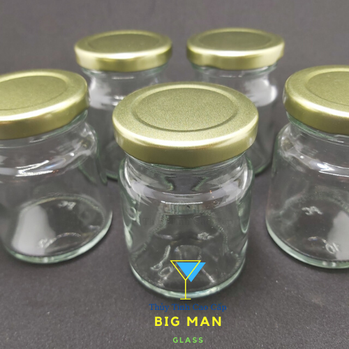 Combo 10 Hũ Thủy Tinh Nắp Thiếc vặn 70ML (Hũ thủy tinh đựng Yến chưng, Hủ thủy tinh đựng dầu dừa, hũ gia vị)