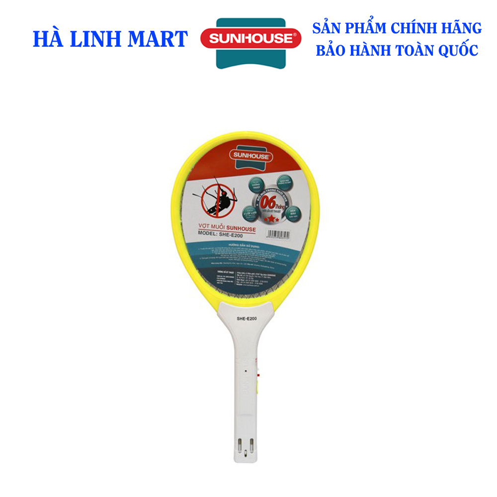 Vợt muỗi sunhouse she-e200 - vợt đánh muỗi - vợt bắt muỗi - bảo hành 12 tháng