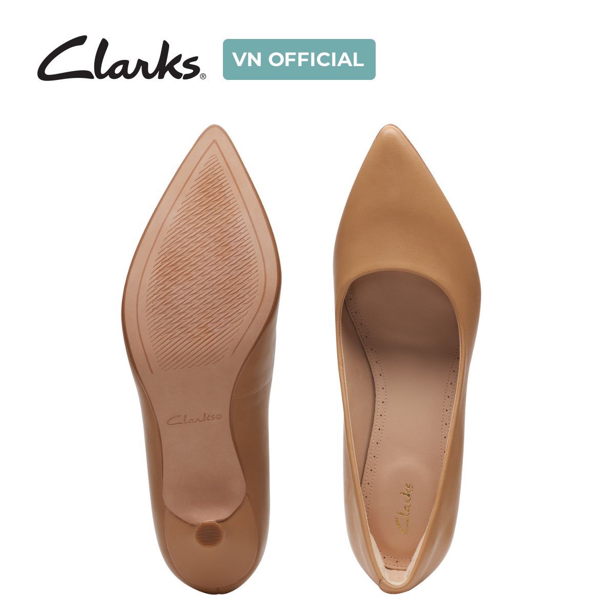 Giày Cao Gót 5.5cm Da Nữ Clarks - Violet55 Rae