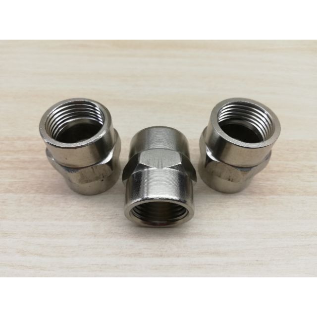 [HCM]Nối 2 Đầu Ren Trong 21 Inox (Combo 3 Đầu)