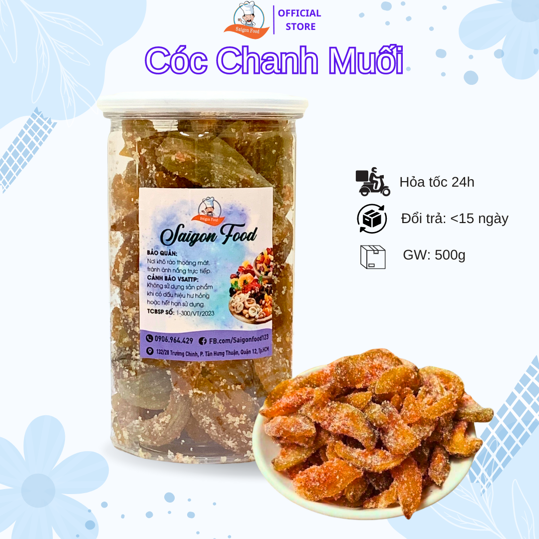 500G Cóc chanh muối siêu ngon nhà làm - Saigonfoods