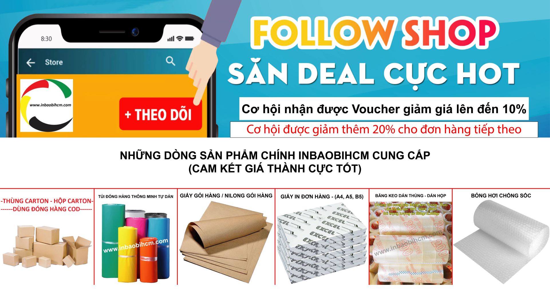 [HCM]100 Hộp Carton đóng hàng COD 16x6x6 cm (InbaobiHCM - Thùng giấy - Hộp giấy carton giá rẻ)